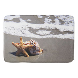 Seashells, praia, oceano, banho, tapete Home ou