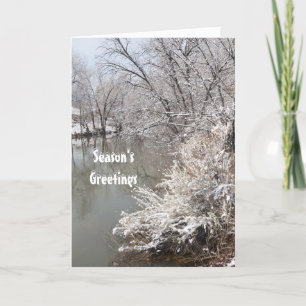 Seasons Greeting Modelo Card Winter Pond
