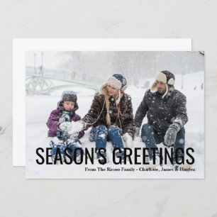 Seasons saúda Cartão com fotos de Natal