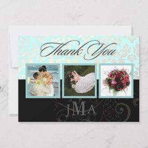 Seaspray + Pearl Damask, Cartões de agradecimento,