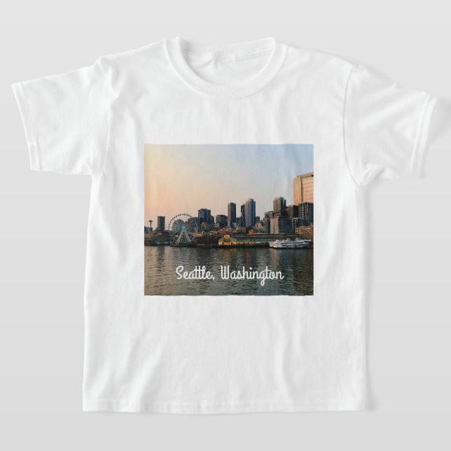 Seattle Skyline nº 5 T-shirt (Postura )