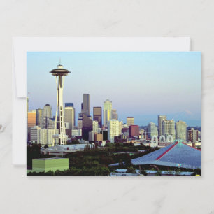 Seattle with Mount Rainier, Washington State, EUA