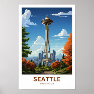 Seatttle Washington Viagem Impressão