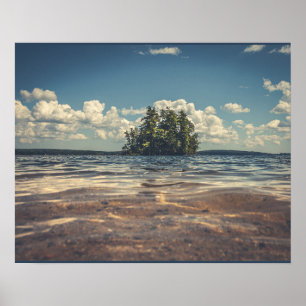 Sebago Lake Island, Papel Poster de valor (Matte)