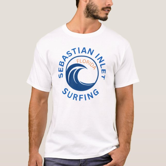 Sebastian Inlet Surfing Melbourne Beach FL T-Shirt (Frente)