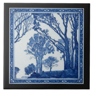 Sebes vivas, Azulejo de Arte em Cerâmica Azul Coba