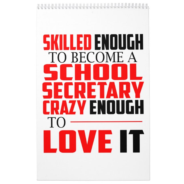 Secretário Calendário Engraçado Presente da escola (Capa)