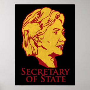 Secretário de Hillary Clinton do poster do estado