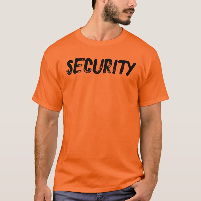 SECURITY (front AND back) T-shirt (Frente)