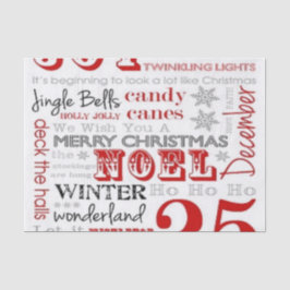 Seda 25 dias do lenço de papel do Natal