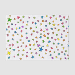 Seda A estrela polvilha o lenço de papel