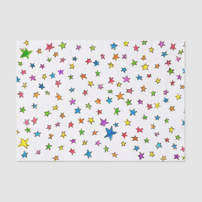 Seda A estrela polvilha o lenço de papel (Frente )