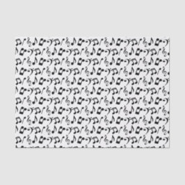 Seda A música preta nota o lenço de papel