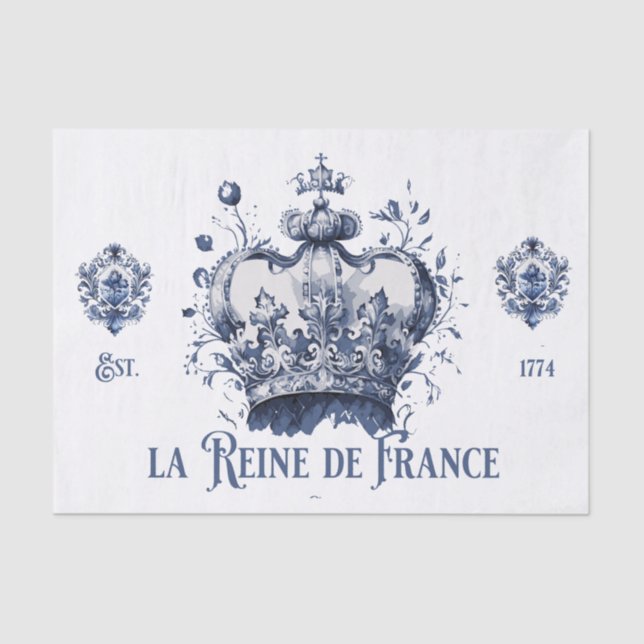 Seda A Rainha da França de Papel Tecido (Frente )
