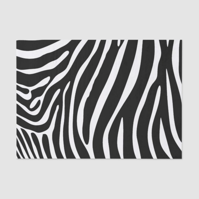 Seda A zebra listra o lenço de papel (Frente )