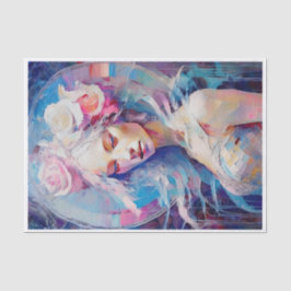 Seda Alma de um Anjo, Colagem de Papel Pastel, Desligam