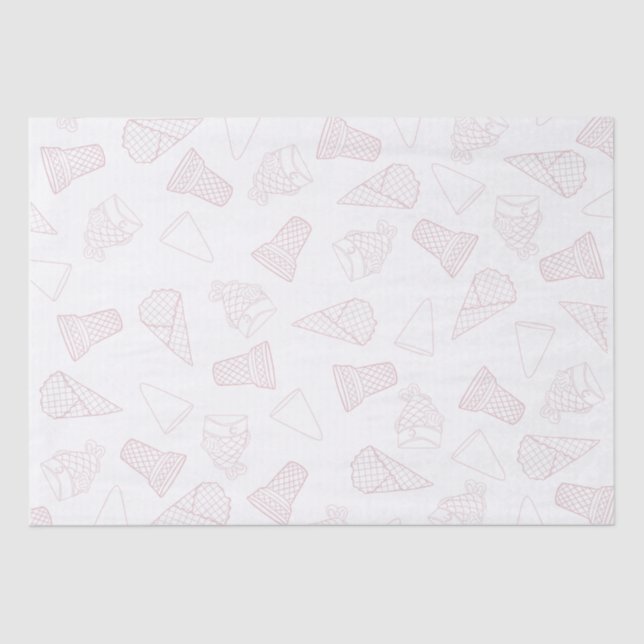 Seda Apenas Papel de Tecido Rosa (Frente )