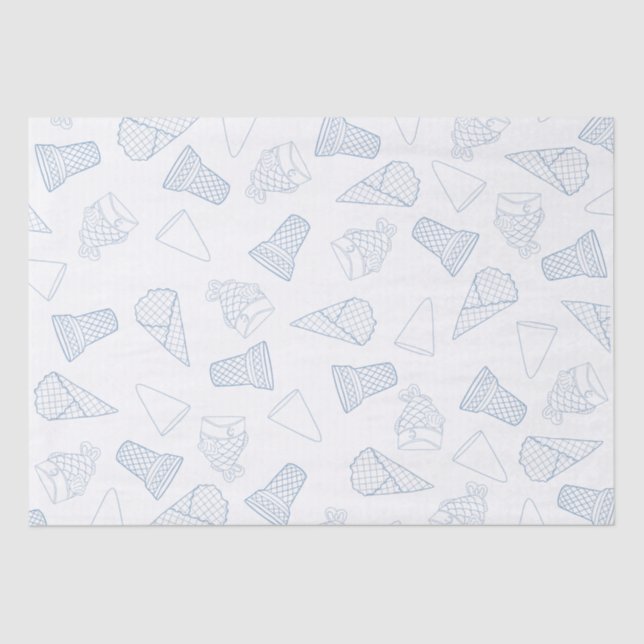 Seda Apenas papel de tecidos azuis (Frente )