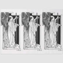 Art Nouveau Anjo 15 Papel Tecido de Decoupage