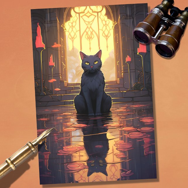 Seda Art Nouveau Cat 1 Papel de dissociação (Criador carregado)