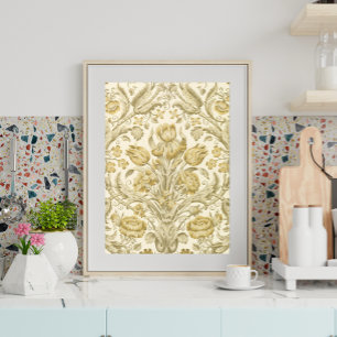 Seda Arte Deco Flores: Papel Tecido de Decodificação