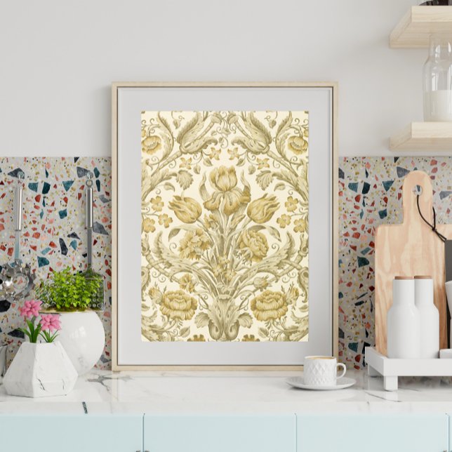 Seda Arte Deco Flores: Papel Tecido de Decodificação (Criador carregado)