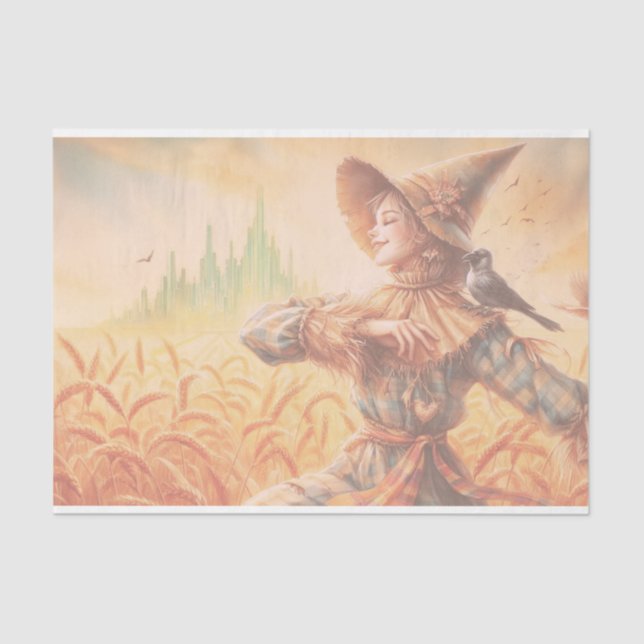 Seda Assistente de Oz - Papel de Decoupage do Scarrow (Frente )