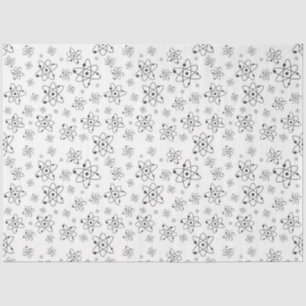Seda átomos em papel de tecidos em movimento