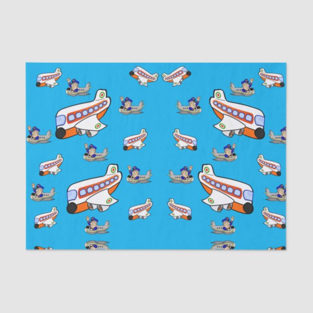 Seda Aviões de papel para tecidos decorativos (Frente )