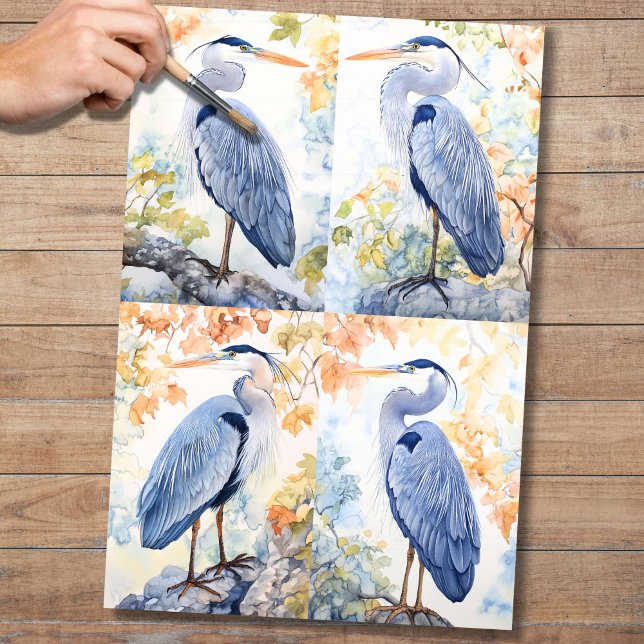 Seda Azul Colagem Herônica 1 Papel de Decoupage (Criador carregado)
