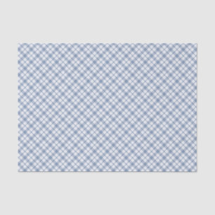 Seda Azul de índigo, lenço de papel formal branco das
