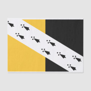 Seda Bandeira lenço de papel do Condado de Norfolk,