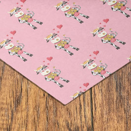 Seda Bela de neve apaixonada por papel de tecido rosa