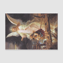 Seda Belo Papel de Tecido de Decoupage do Anjo do Guard