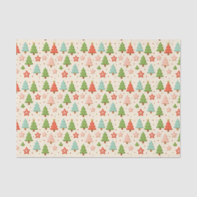 Seda Biscoitos Falsos em Papel Tecido de Natal em Argil (Frente )