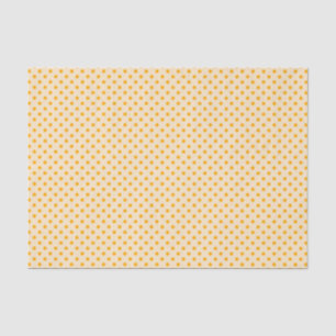 Seda Bolinhas Amarelas No Papel Tecido De Creme