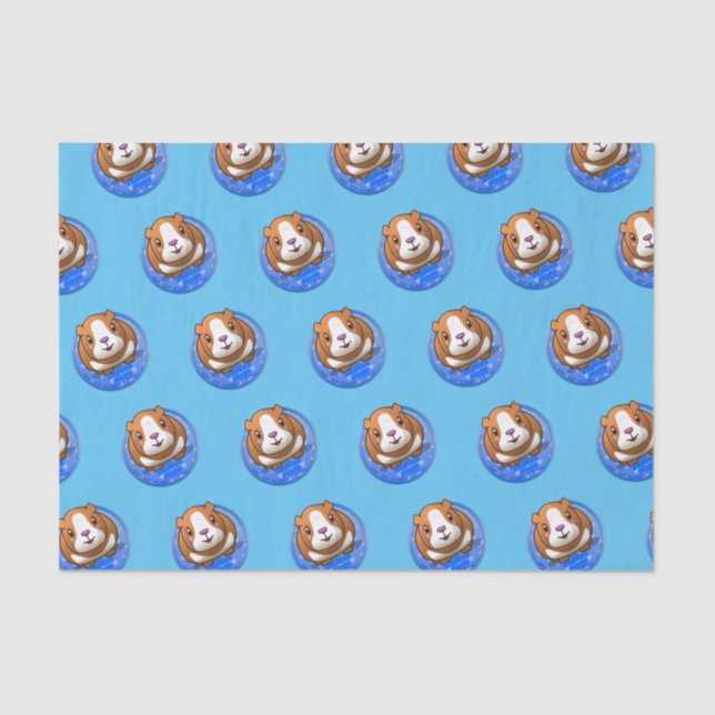 Seda Booboo - Papel de tecido azul (Frente )