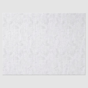 Seda Branco laço branco no lenço de papel gravado do