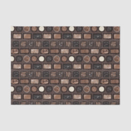 Seda Caixa de Papel Tecido Chocolates