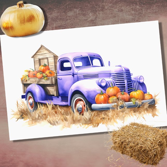 Seda Carro de Colheita Preenchido com Pumpkins 2 Papel  (Criador carregado)