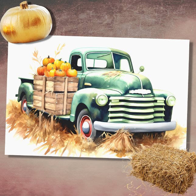 Seda Carro de Colheita Preenchido com Pumpkins 4 Papel  (Criador carregado)