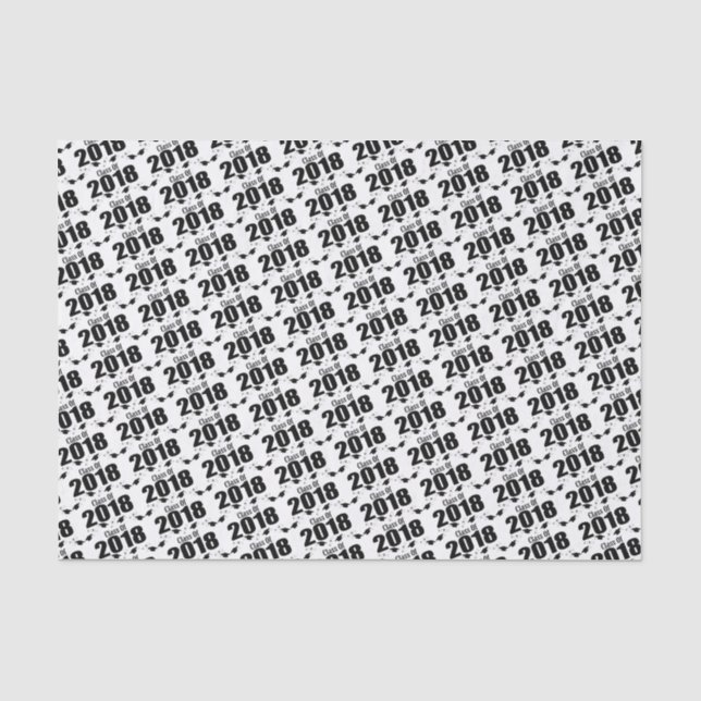 Seda Classe do lenço de papel 2018 da graduação (bonés (Frente )