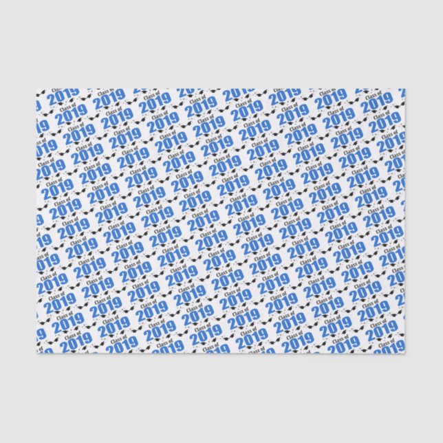 Seda Classe do lenço de papel 2019 da graduação (bonés (Frente )