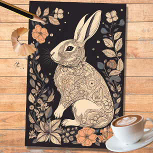 Seda Coelho em Papel de Decoupage na Linha Art 3