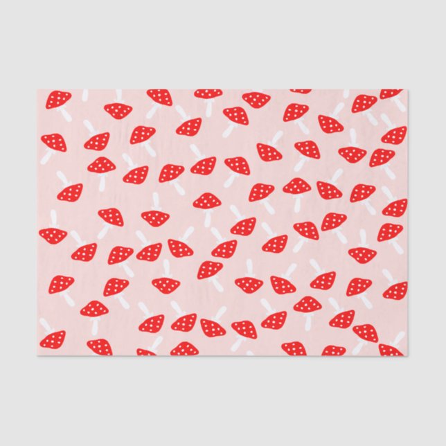 Seda Cogumelos de Toadstool Bonitos Papel tecidular (Frente )