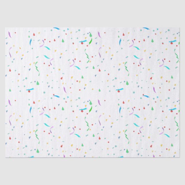 Seda Colorida Paper Confetti | Papel de tecidos de part (Frente )