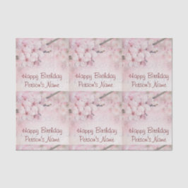 Seda Conjunto de folhas de papel para tecidos (2) Feliz