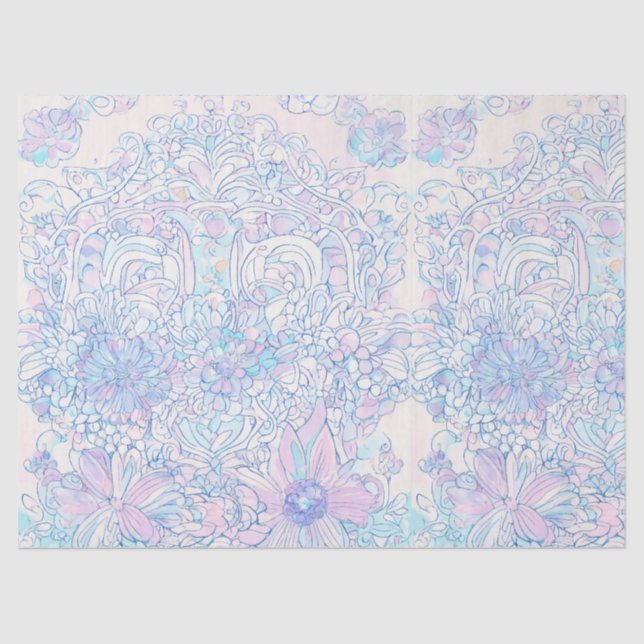 Seda Conjunto de Papel Tecido Mista Encantado (Frente )