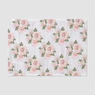 Seda Conjunto de Papel Tecido Qtd 2 Rosas Rustic Blush