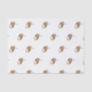 Seda Corgi "deleites obtidos?" Lenço de papel